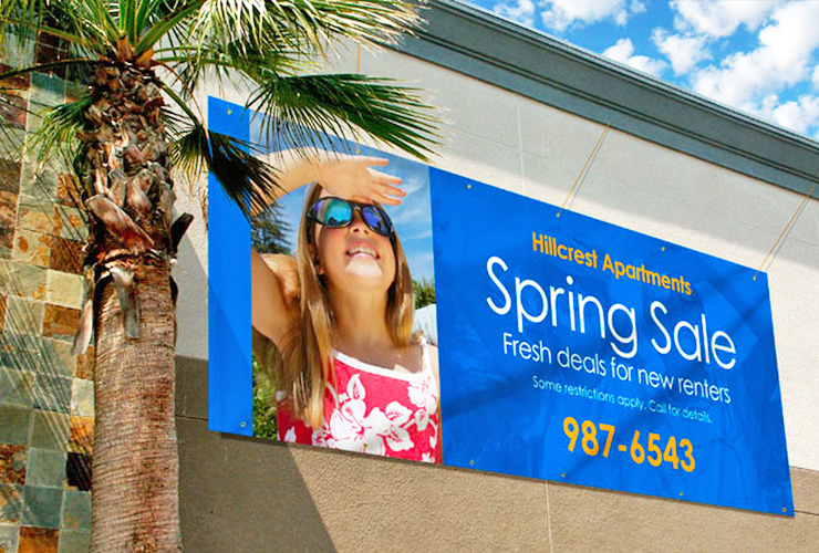 Printed vinyl banners by Arrowhead Signs
